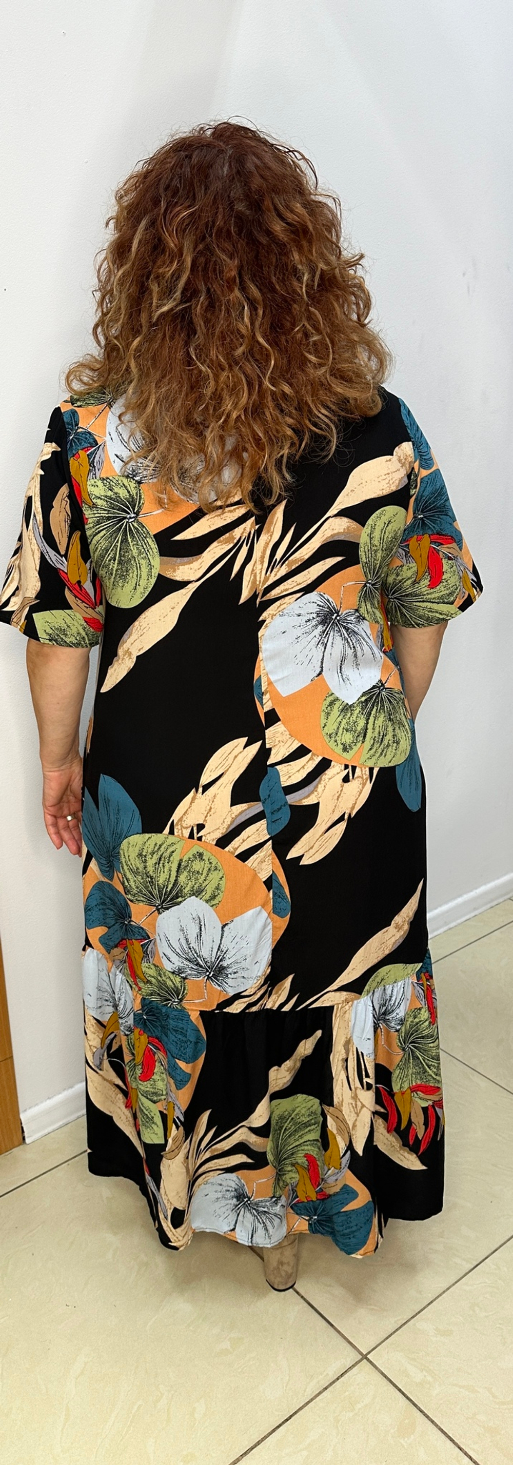 Летнее штапельное платье