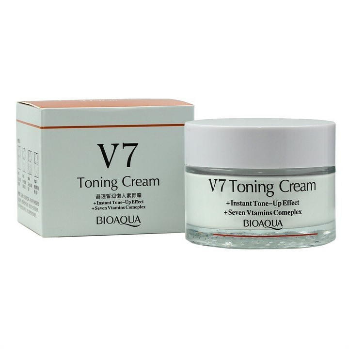 Крем-база под макияж BioAqua V7 Отбеливает и увлажняет, 50 гр