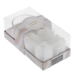 GAEM Набор из подсвечника и 4-х свечей, L13,5 W7 H5,5 см