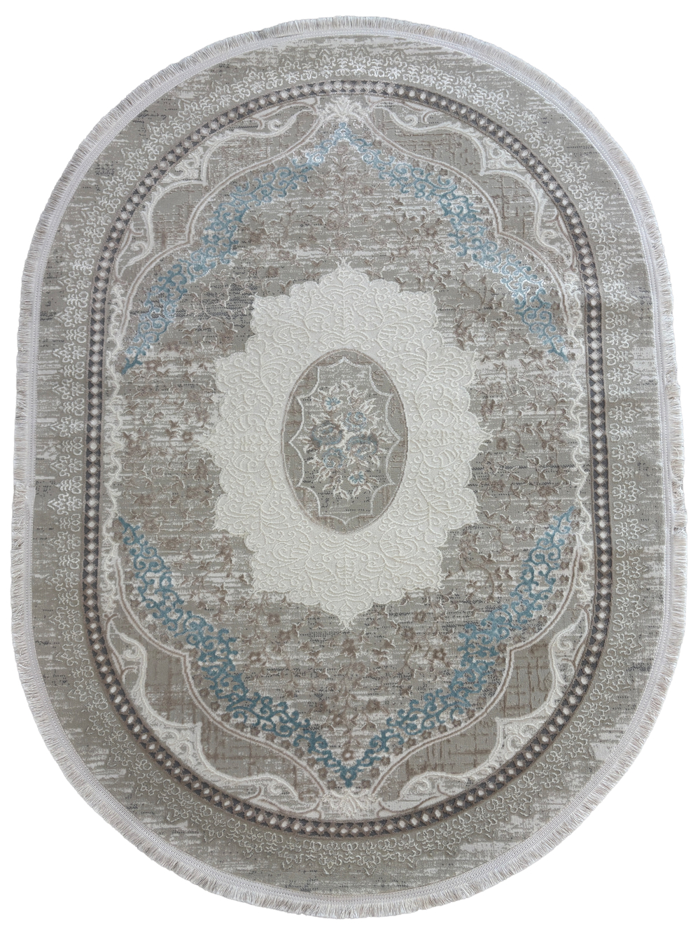 Ковер Amatis Lux 36548A L.Beige/Blue Овал