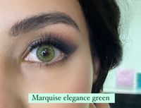 Светло - зелёные цветные линзы для светлых и тёмных глаз Marquise elegance green