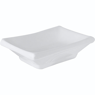 Соусник прямоугольный «Кунстверк»;фарфор;50мл;,H=3,L=10,B=6см;белый (Цвет: белый)