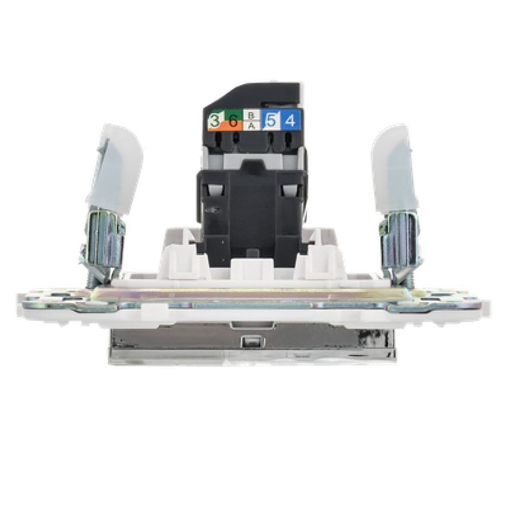 SKANDY Розетка компьютерная RJ45 кат.5E SK-K01N металл никель IEK