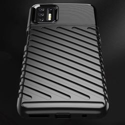 Чехол черный на телефон Motorola G9 Plus, противоударный, серия Onyx от Caseport
