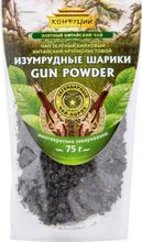 Чай зеленый Конфуций Изумрудные шарики Gun Powder 75 г, 3 шт