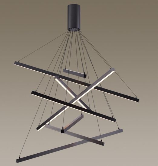 3860/96B L-VISION ODL20 326 черный/металл Подвесной светильник LED 3000K 96W 220V COMETA