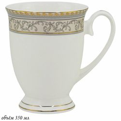 Lenardi 145-367 Кружка 350 мл ЭЛЕГАНТ в под.уп.(х36)Костяной фарфор
