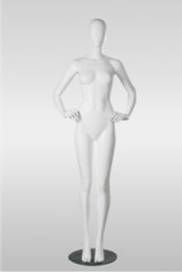 Женский абстрактный манекен Тина 2/Белый матовый
