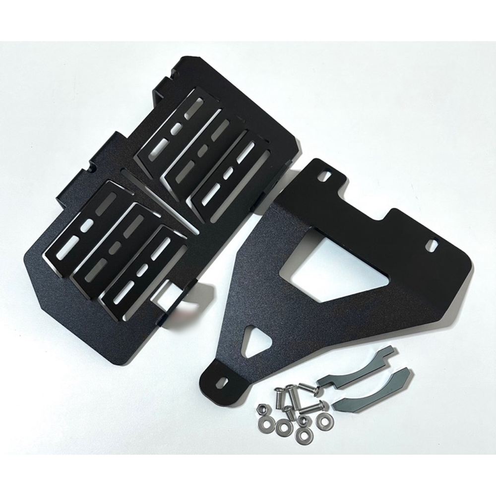 Radiator guard for Honda CRF300L (no brand) with side bracket reinforcement (2021-Up)