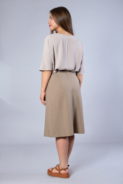 Юбка женская 2555ЛПб, Песочный #259Пес012555ЛПб