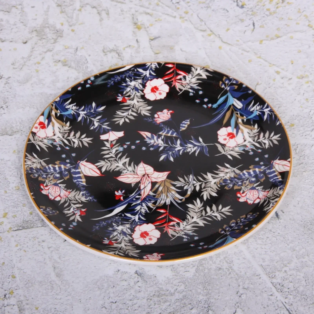 Тарелка керамическая «Paradise» 22см, черная