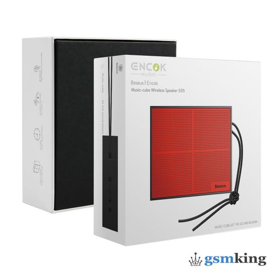 Baseus Encok Music-cube Wireless Speaker E05 NGE05-91 Red (Красная)