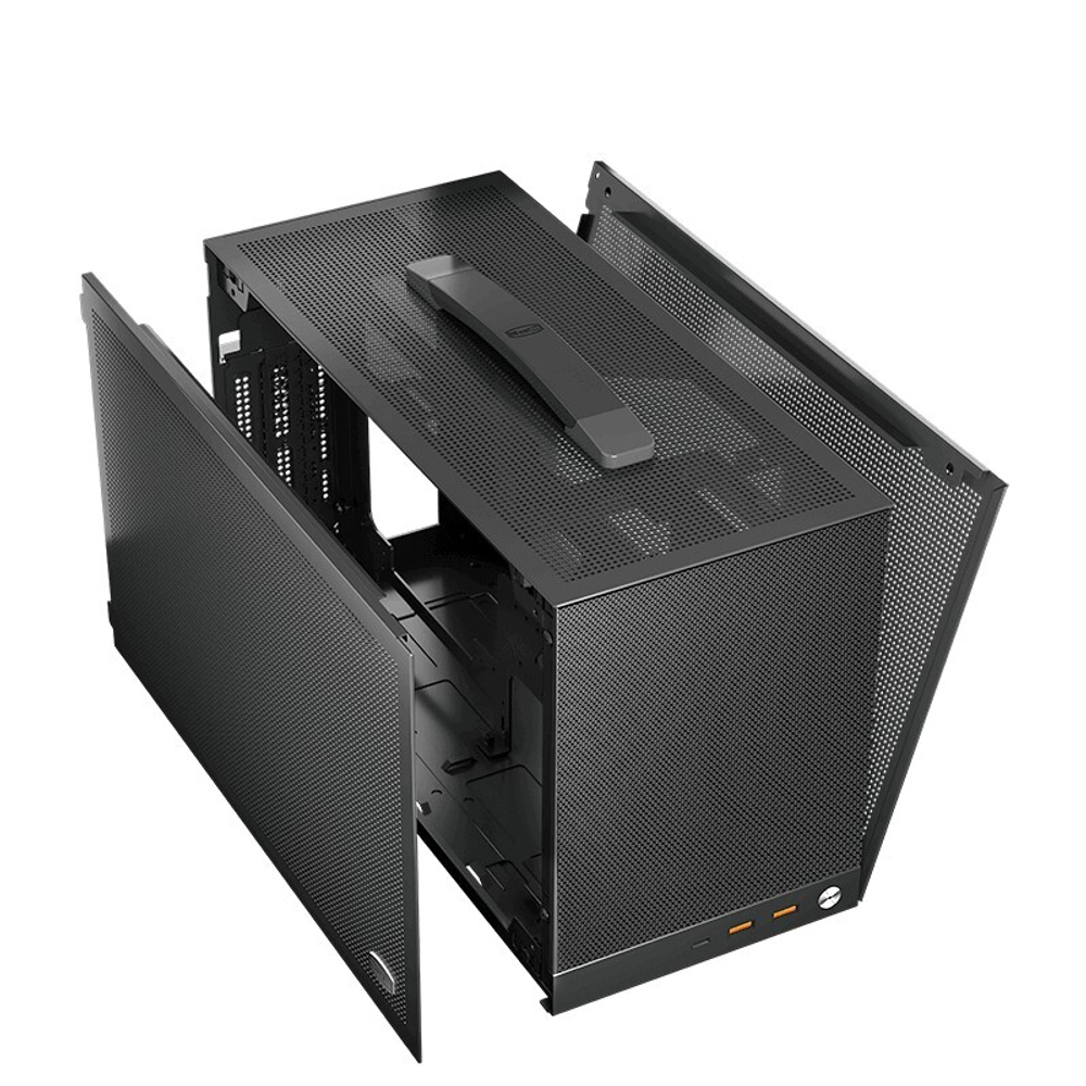 Корпус PcCooler K101 MESH, mITX, gray, без БП