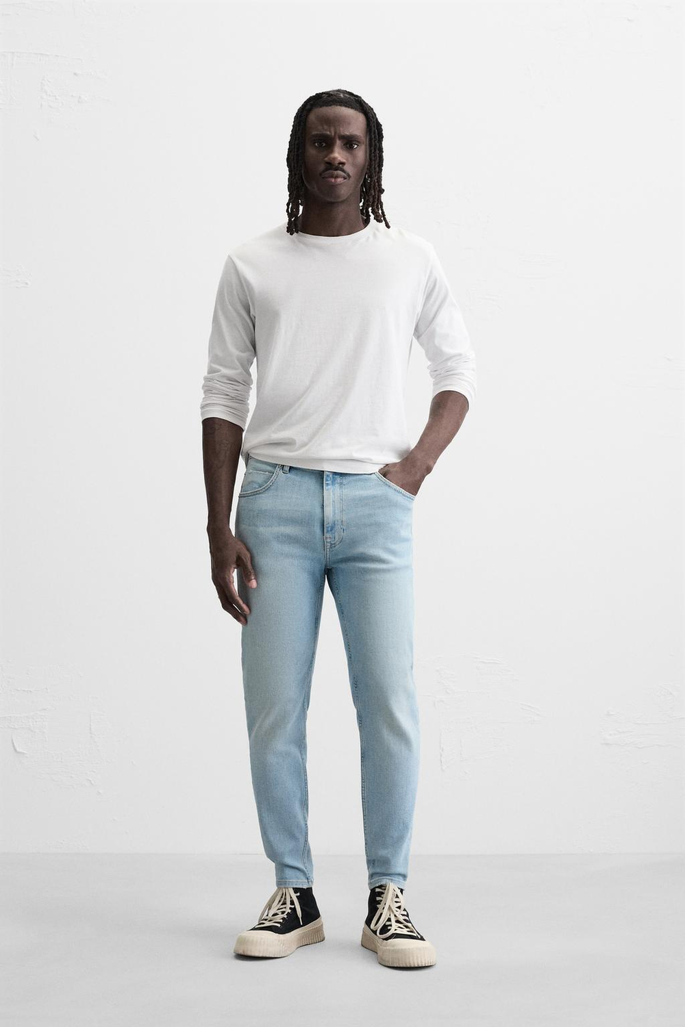 Джинсы cropped skinny