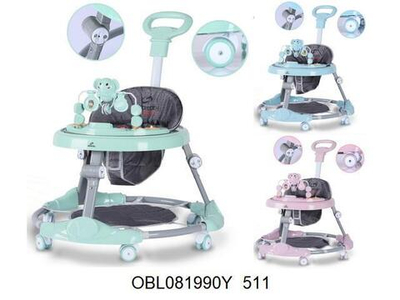 Ходунки с ручкой 6 колес, 67*55см. коробка 511