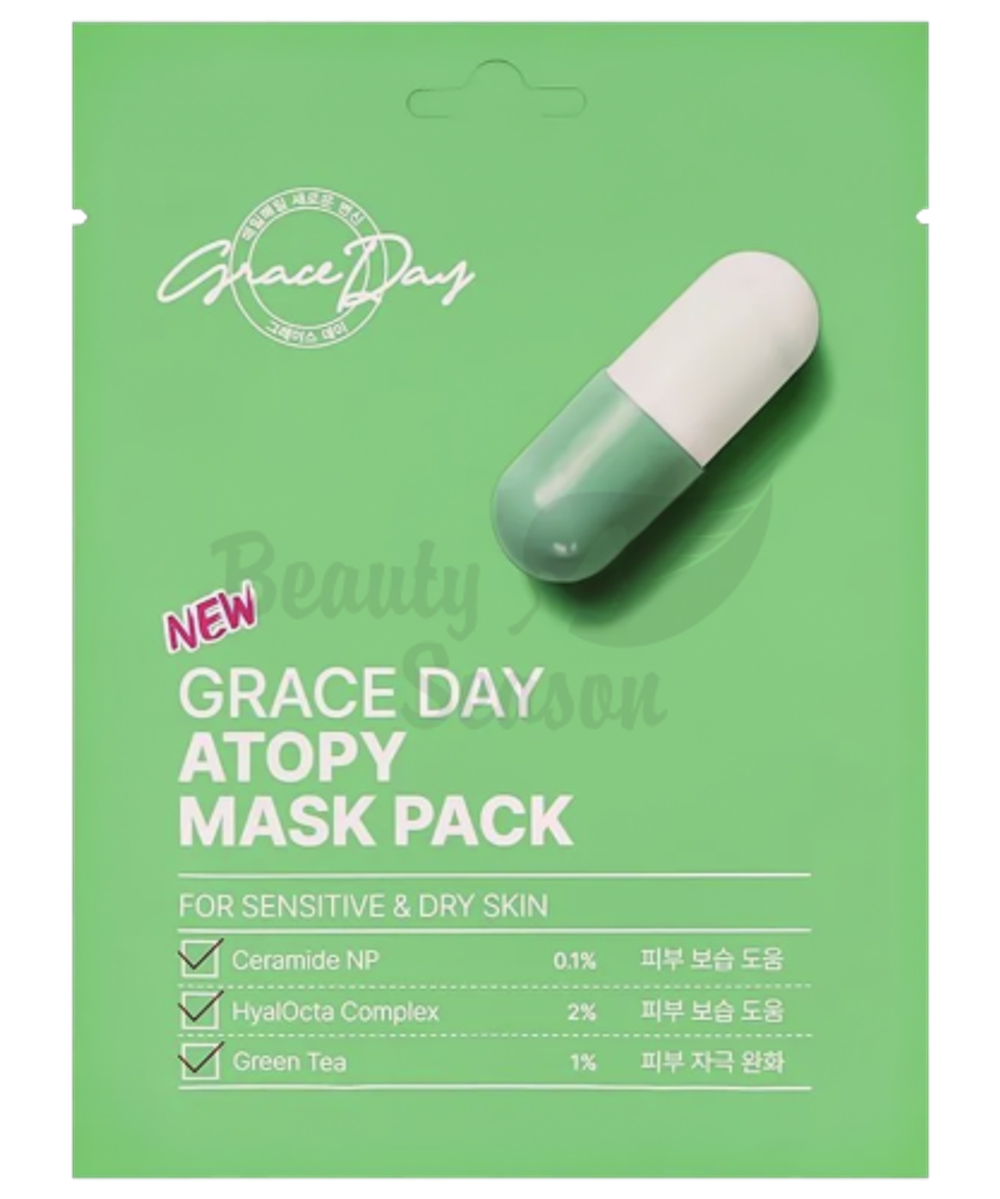 Тканевая маска для чувствительной кожи Grace Day Atopy Mask Pack 1 шт