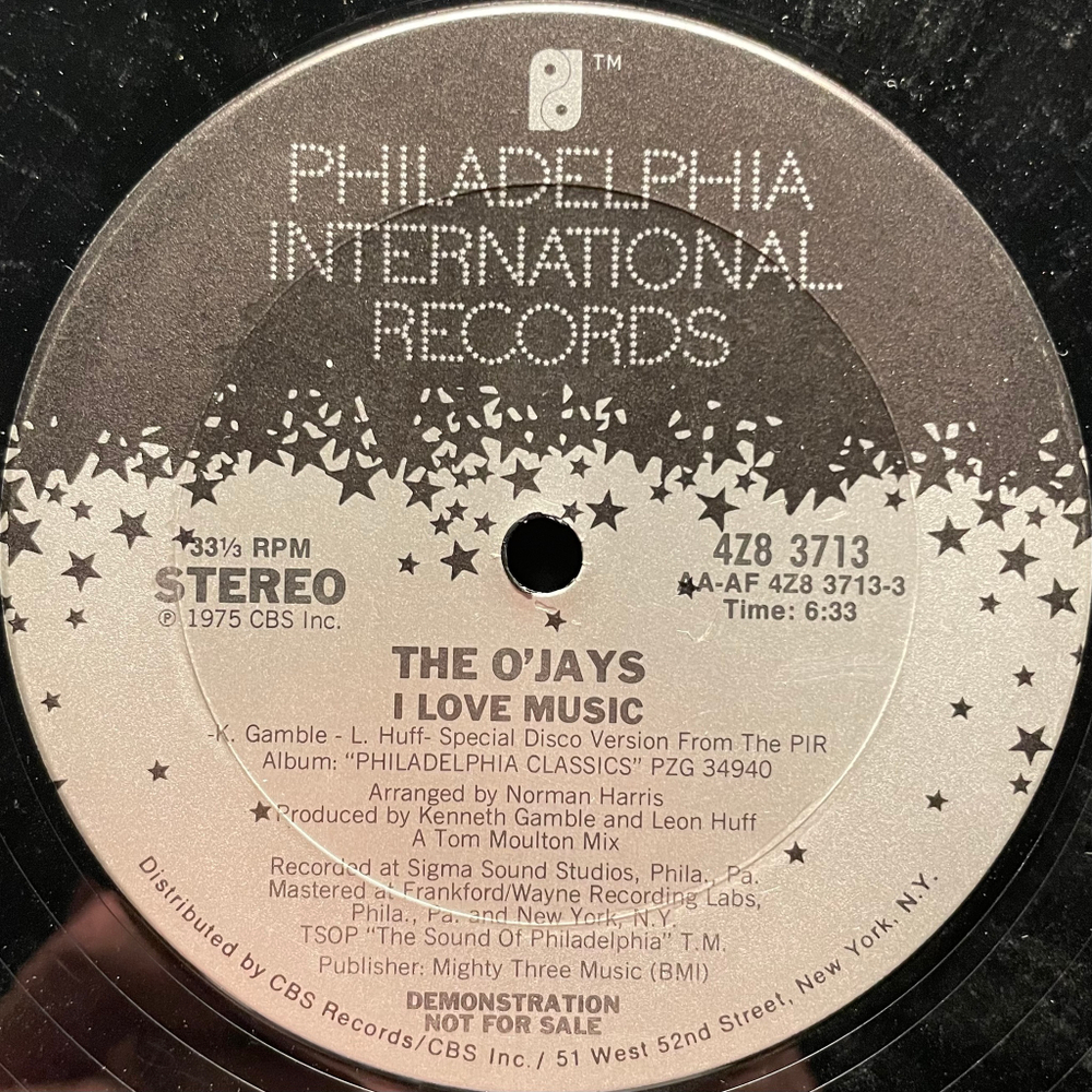 The O'Jays ‎– I Love Music / Livin' For The Weekend (США 1979г.) 12", 45 RPM