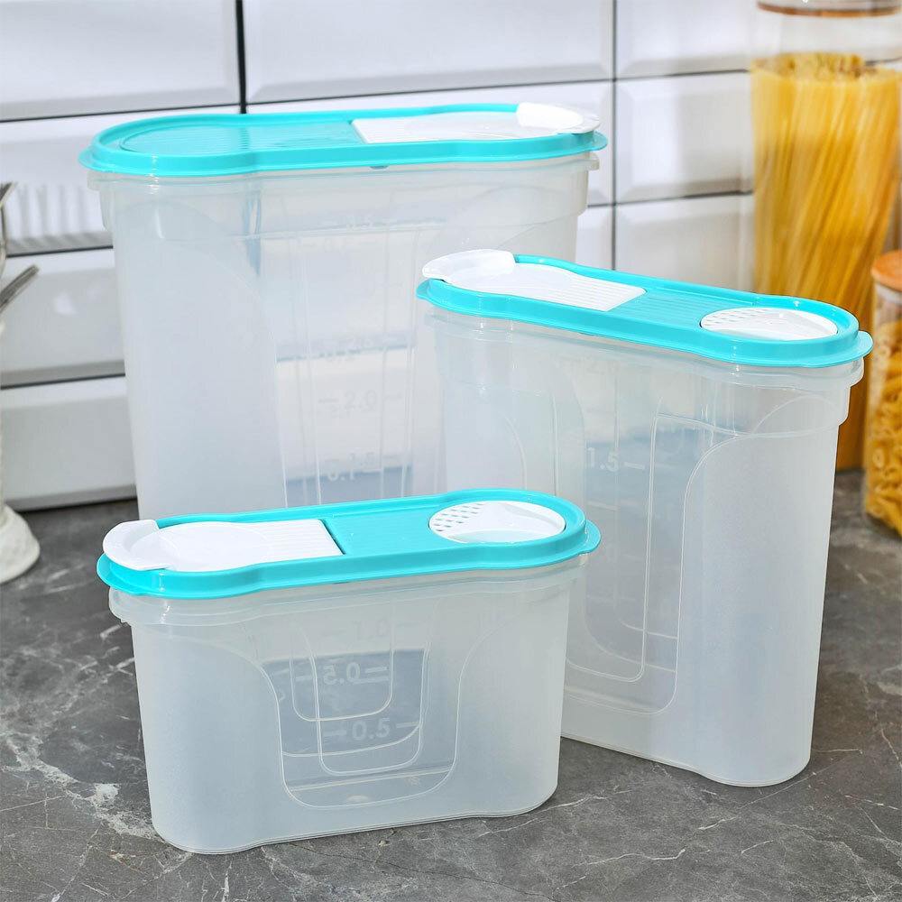 Банка 1,1л для сыпучих продуктов Люкс