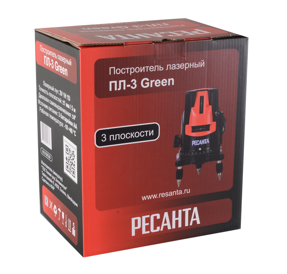 Построитель лазерный ПЛ-3 Green Ресанта