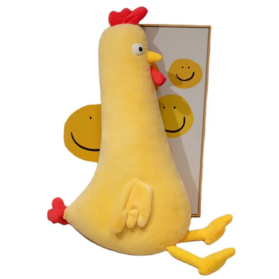 Мягкая игрушка Курочка желтый, 90см