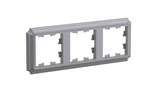 Рамка 3-м AtlasDesign Antique универс. сталь SE ATN100903