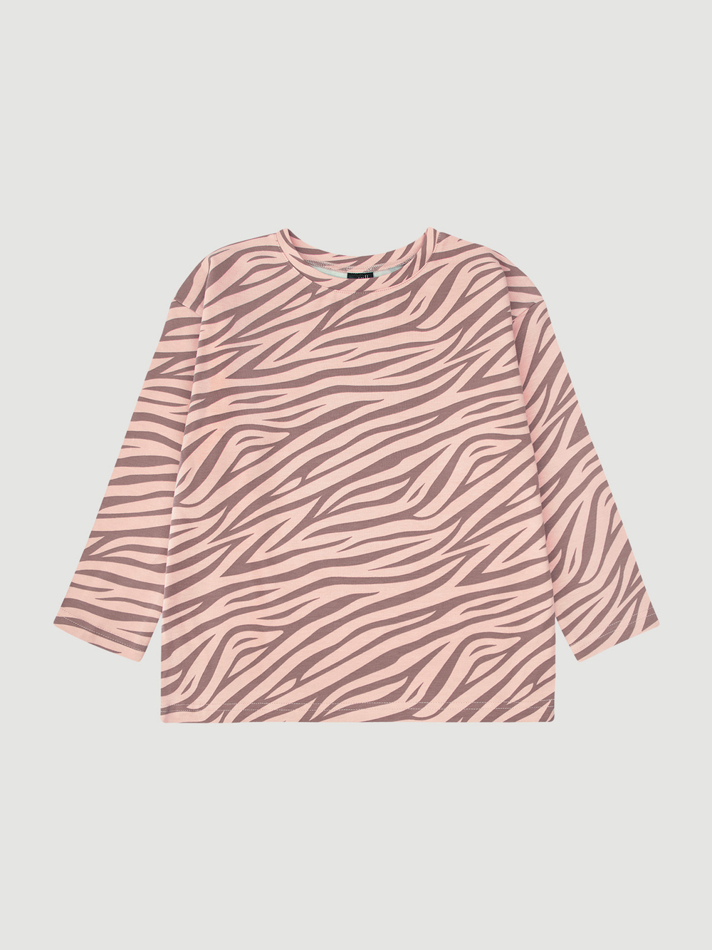Лонгслив Mjölk Зебра розовая, уценка