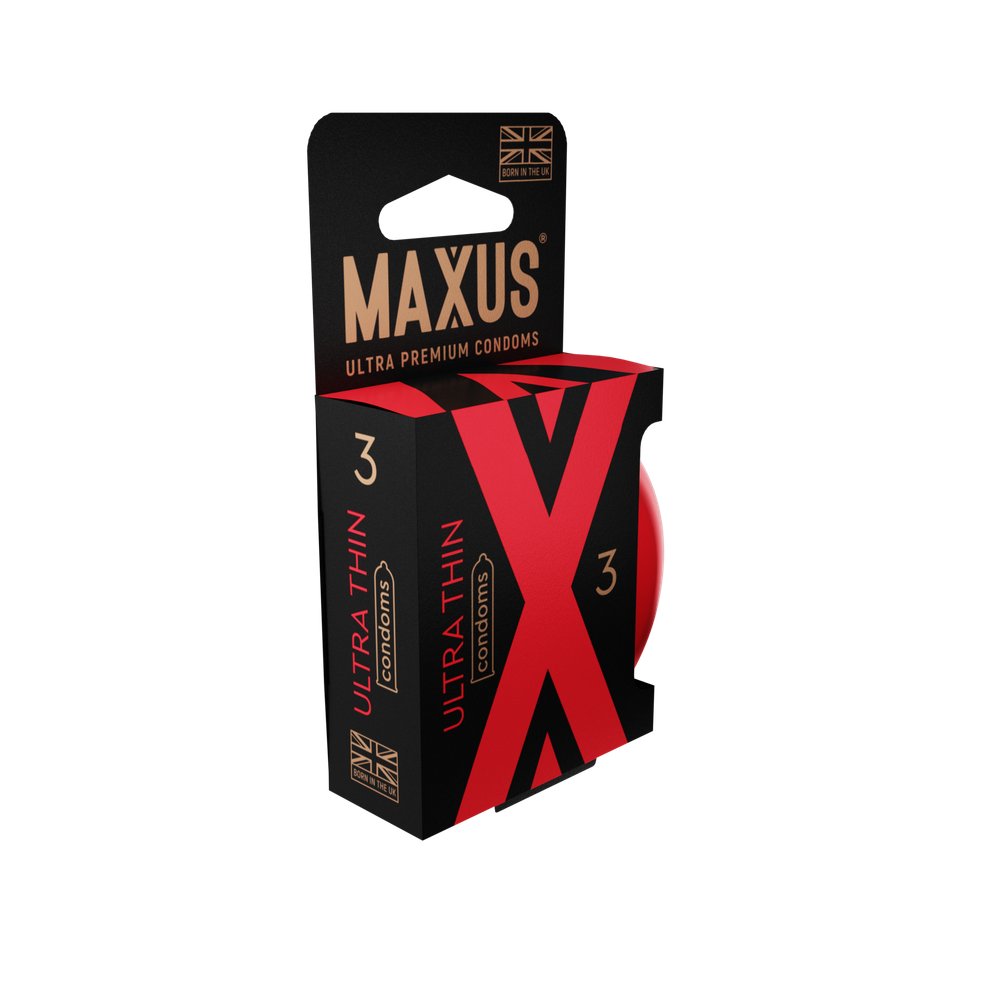 Презервативы MAXUS Ultra Thin №3 с железным кейсом, ультратонкие X-Edition, 3 шт