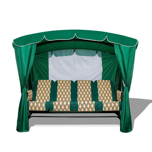 Садовые качели Оазис Люкс Плюс зеленый