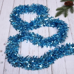 Мишура 2 м 9 см «Яркая змейка», Морская волна