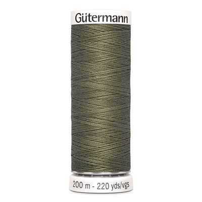 01 Нить Sew-All 100/200 м для всех материалов, 100% полиэстер Gutermann 748277 (825 золотисто-оливковый)
