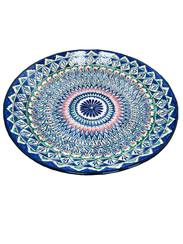 Ляган Риштан 43 см синий Мехроб