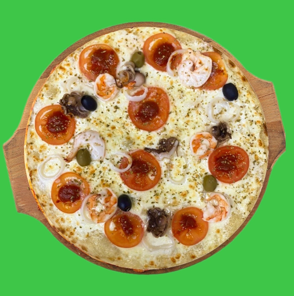 Пицца с морепродуктами