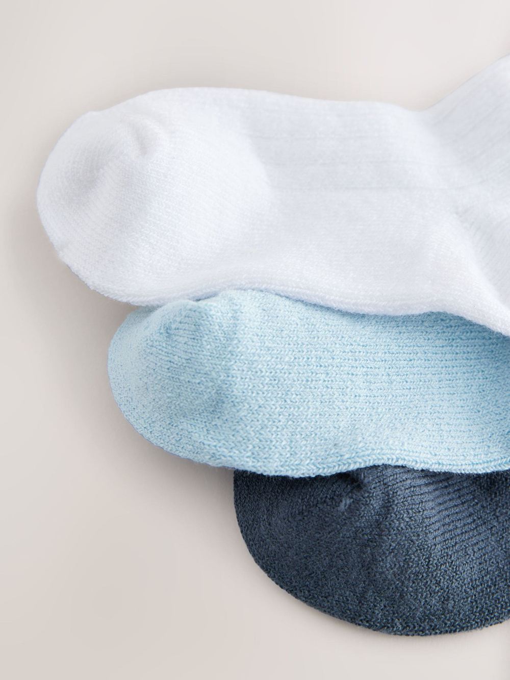 Носки для малышей Next E45-815, 3 шт., Белый, Голубой, Синий