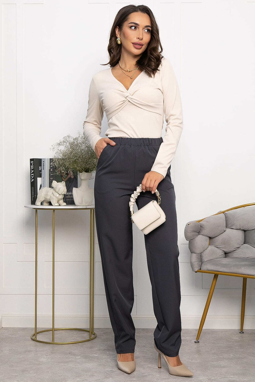 Брюки Твой день (графит) Б14148-12М LT Collection