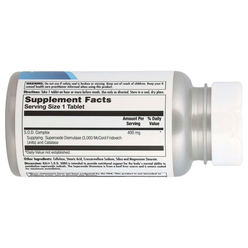 KAL, SOD 3000, 400 мг, 100 таблеток