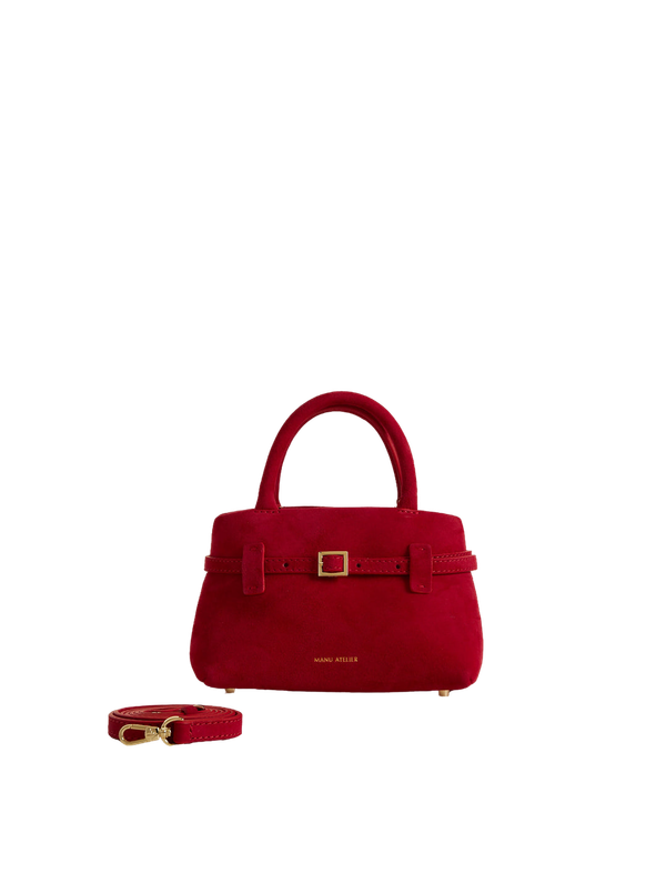 Сумка Manu Atelier Le Cambon 20 Red Suede