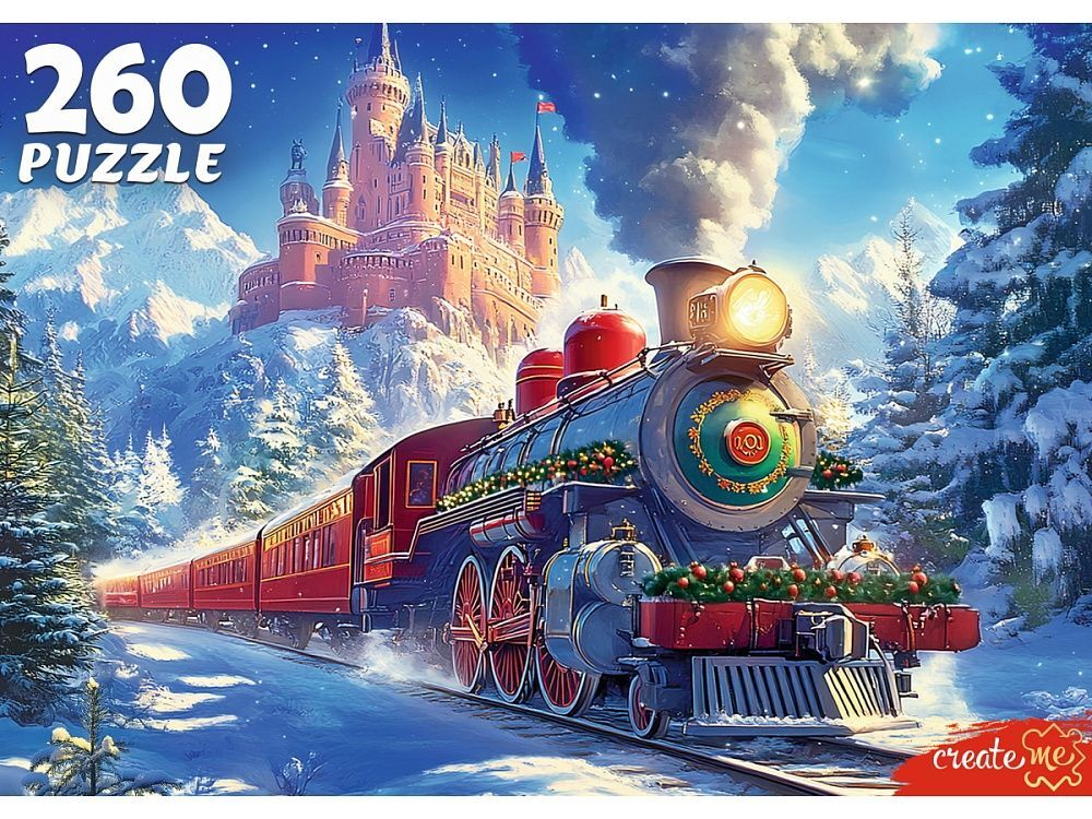 Пазлы 160 элементов "Новогодний экспресс"