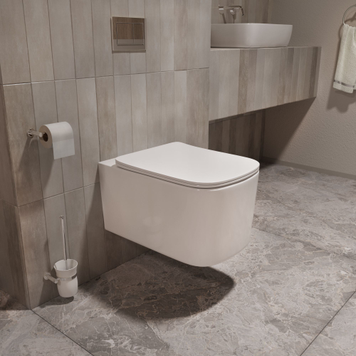 Унитаз подвесной Tornado Ultra VT1-32T, цвет белый, ультратонкое сиденье soft-close