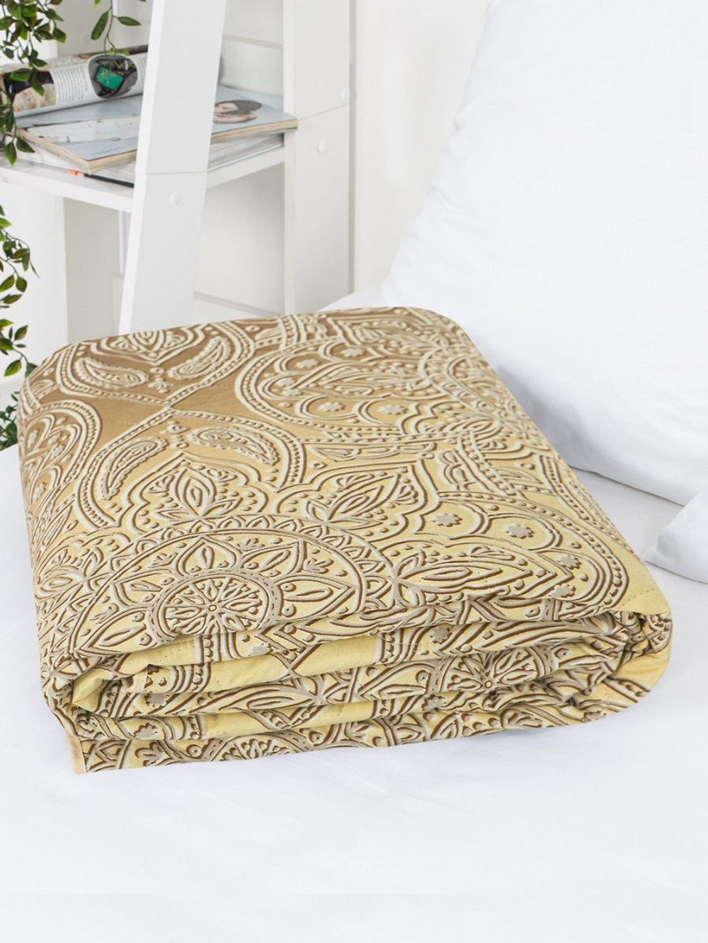 Покрывало на кровать, стеганое, поплин с размерами 150х215