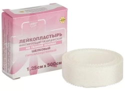 Лейкопластырь ЛЕЙКО фиксирующий медицинский на шелковой  основе 1.25 см х 500 см (арт. 531622)