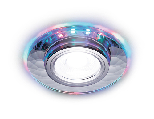 Встраиваемый точечный светильник со светодиодной лентой S211 CH/RG хром/прозрачный /MR16+3W(LED RGB)