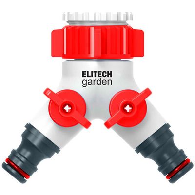 Распределитель потоков ELITECH Garden 2-х канальный 3/4" 1"   HF 005
