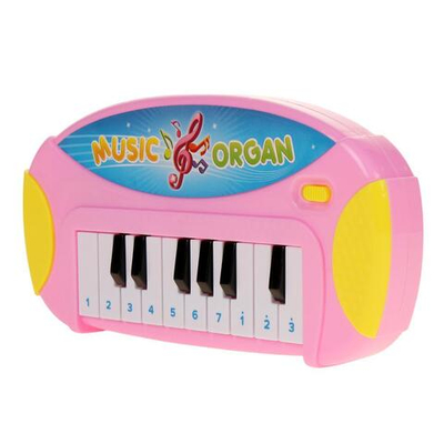 Пианино 22см, розовый, пакет 21-16