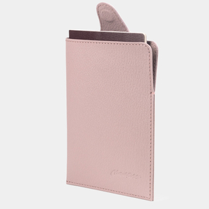 Обложка-кармашек для паспорта London из кожи козы,  пудрового цвета