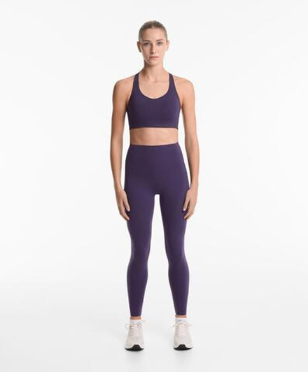 OYSHO Компрессионные легинсы Compressive длиной 65 см, фиолетовый
