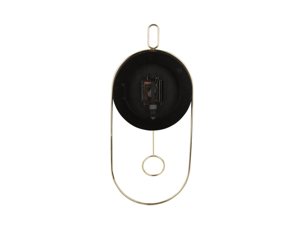 Часы настенные с маятником Present Time Karlsson Swing ka5892bk