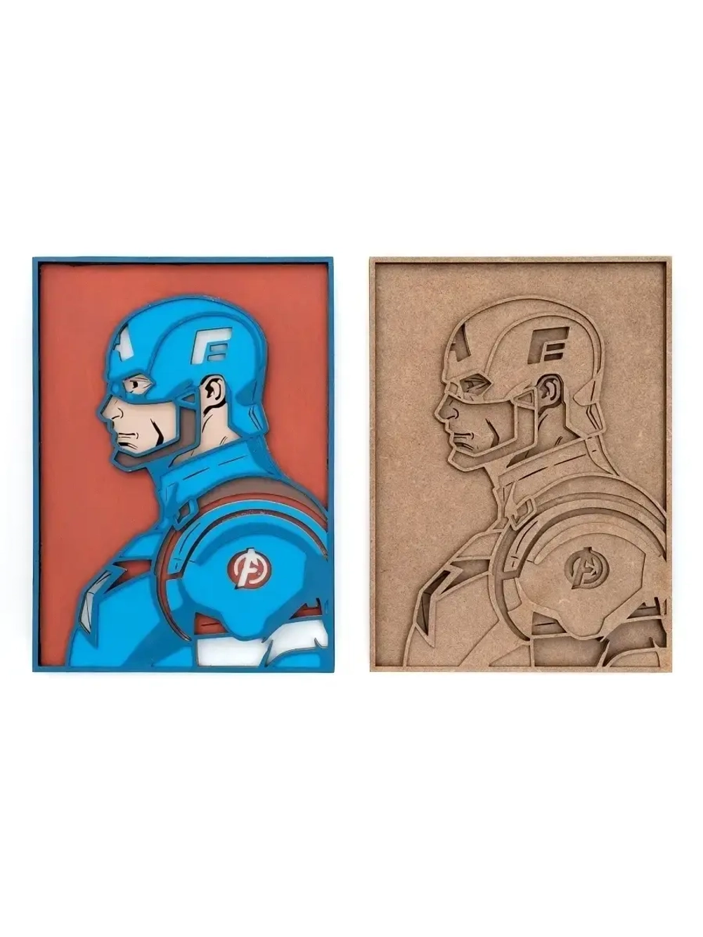 3D Картина по номерам Капитан Америка, мстители Marvel