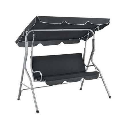 Качели садовые 3-местные (серый)