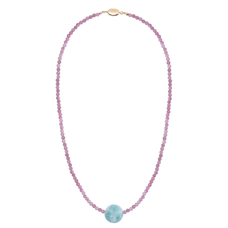 Колье Бирюзовый Шар