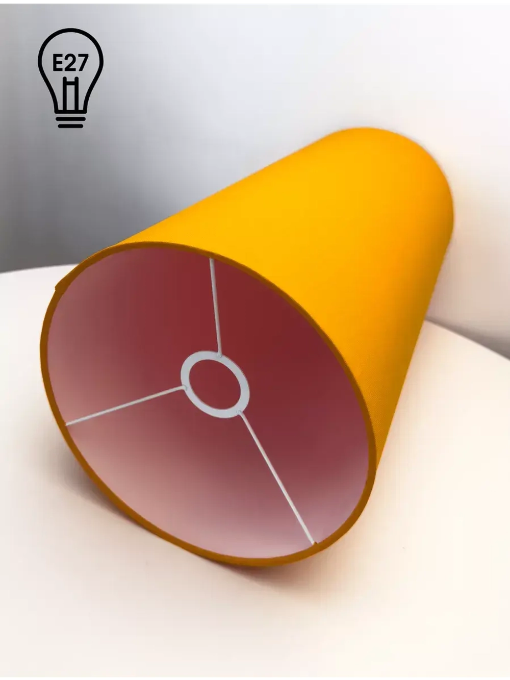 Абажур для торшера e27 тканевый декоративный